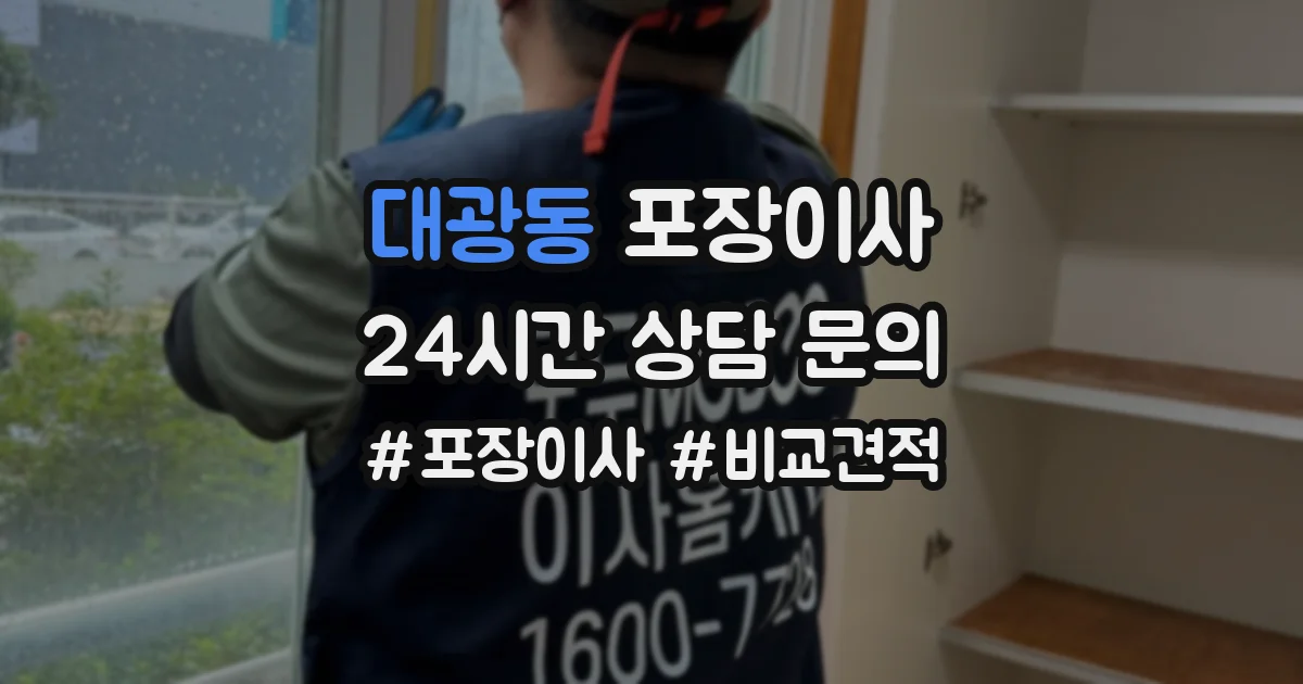 대광동 포장이사