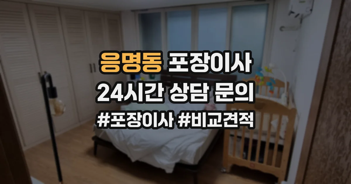 응명동 포장이사