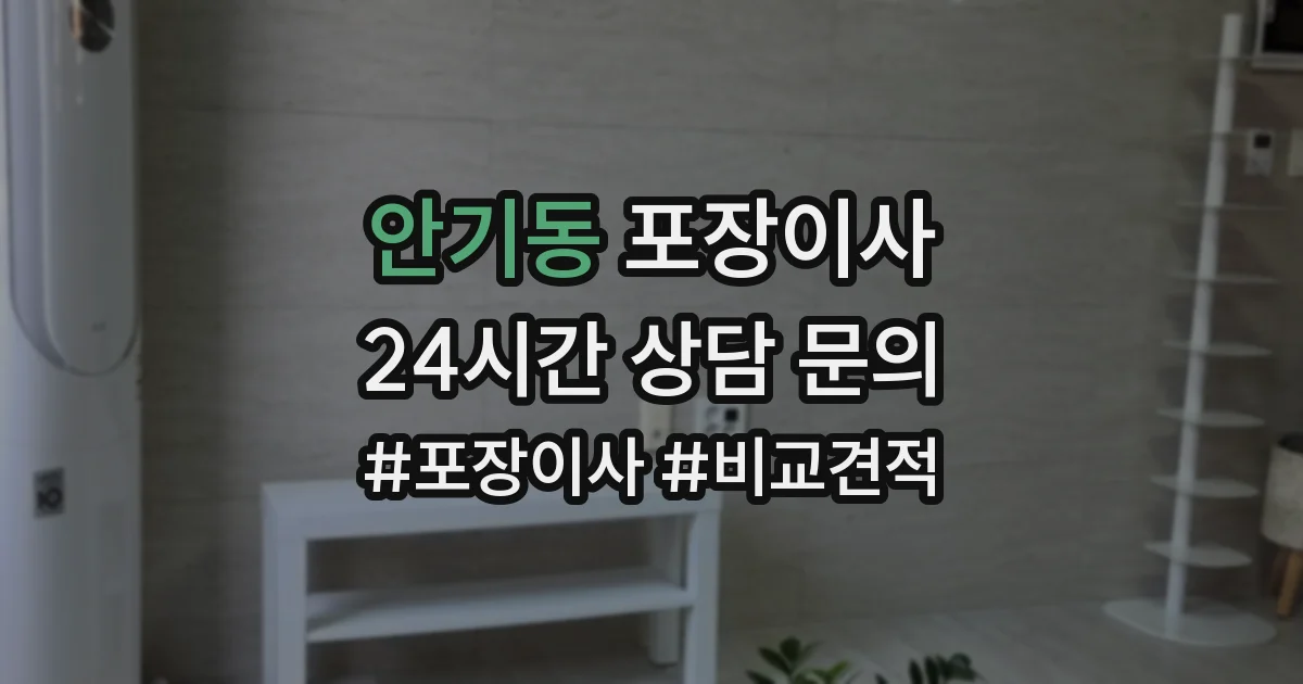 안기동 포장이사