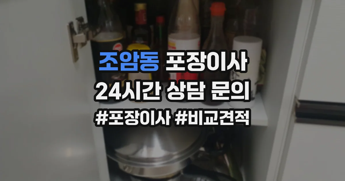 조암동 포장이사