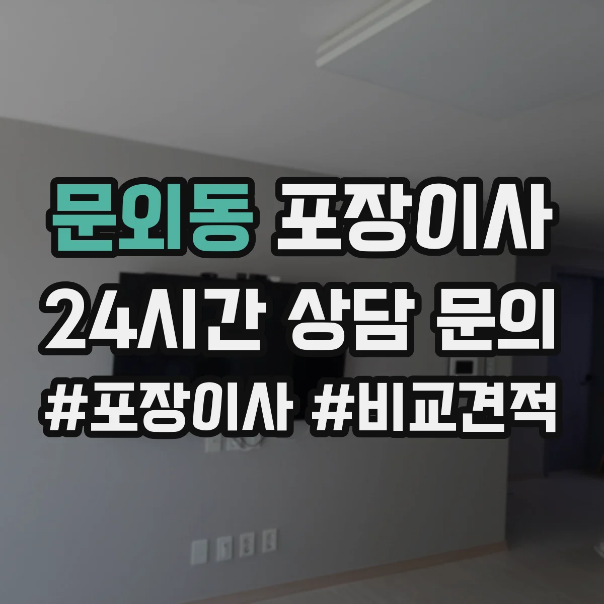 문외동 포장이사