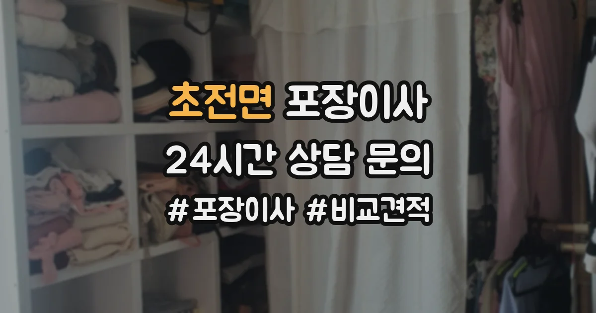 초전면 포장이사