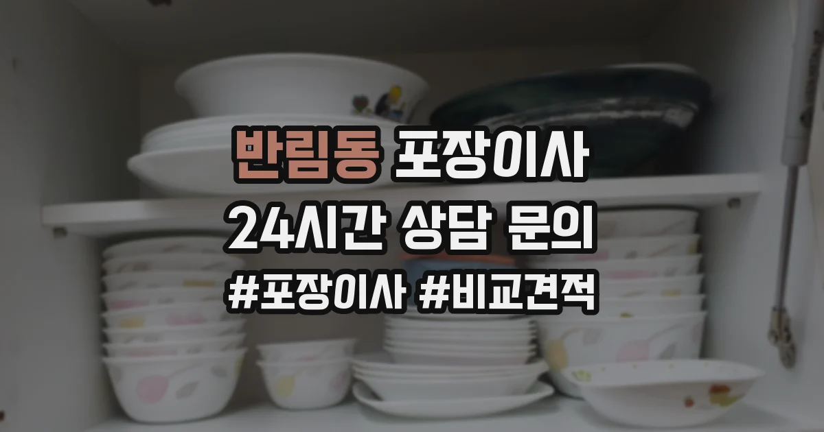 반림동 포장이사