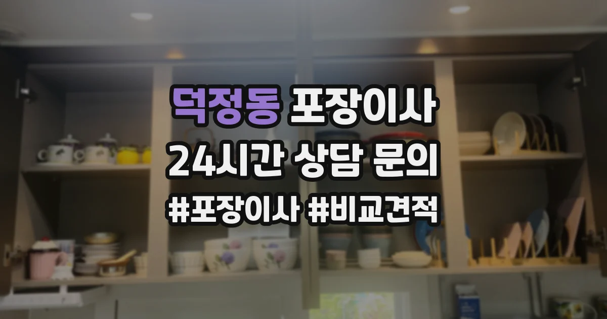 덕정동 포장이사