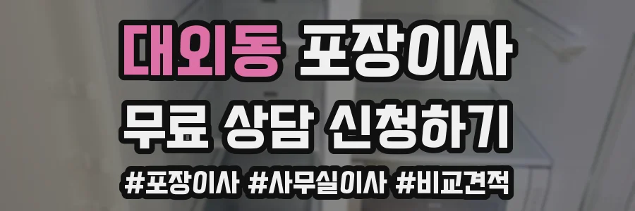 대외동 포장이사