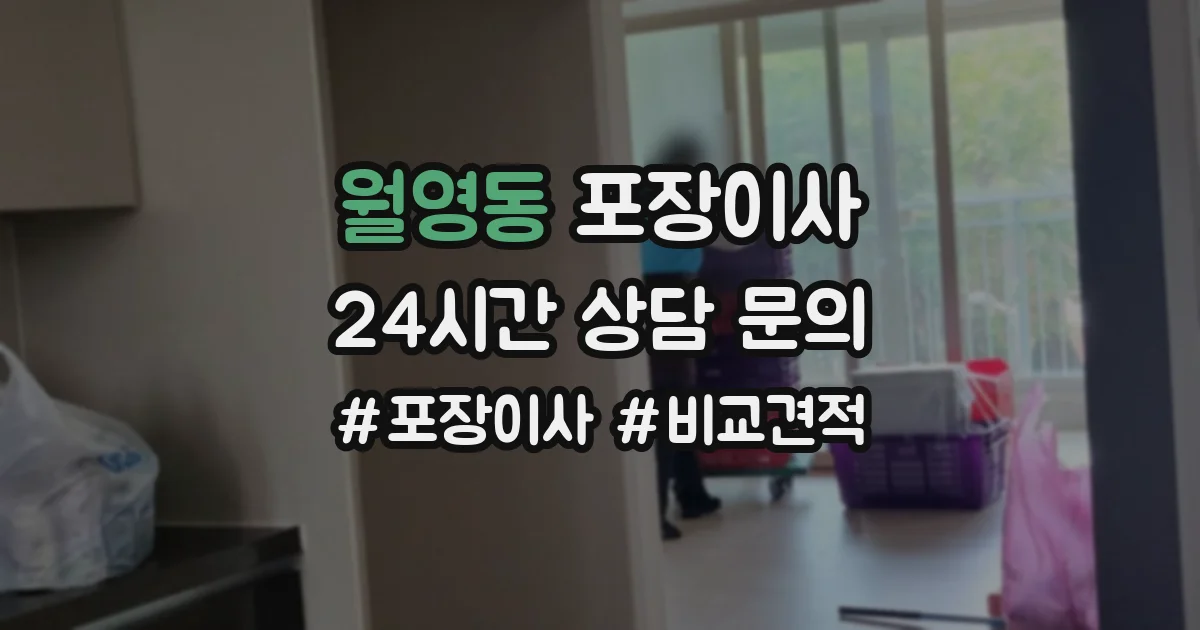 월영동 포장이사