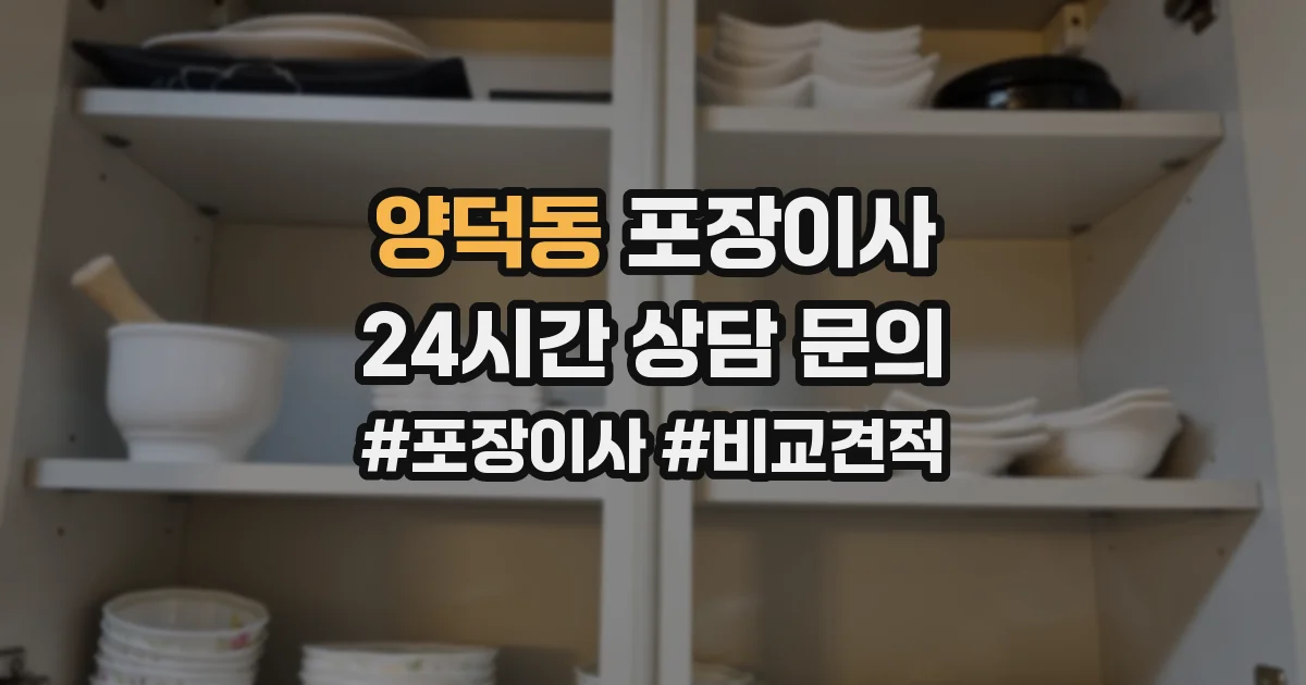 양덕동 포장이사