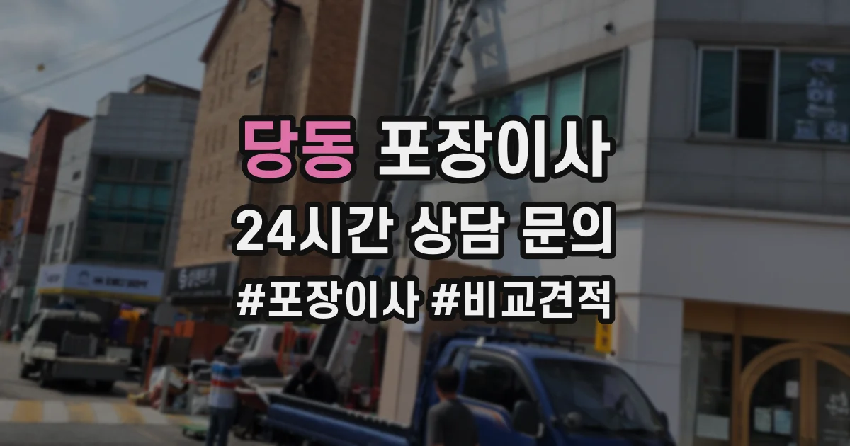당동 포장이사