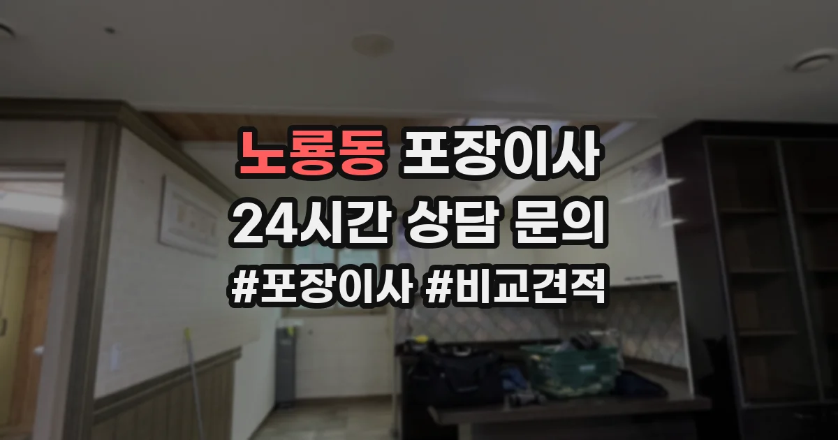 노룡동 포장이사