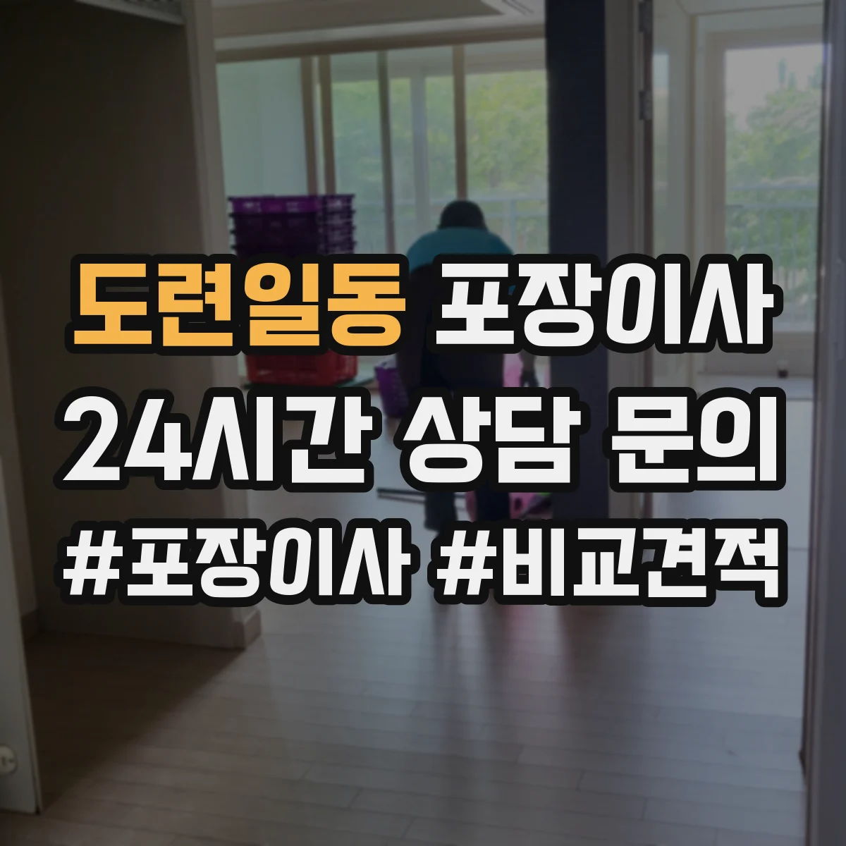 도련일동 포장이사