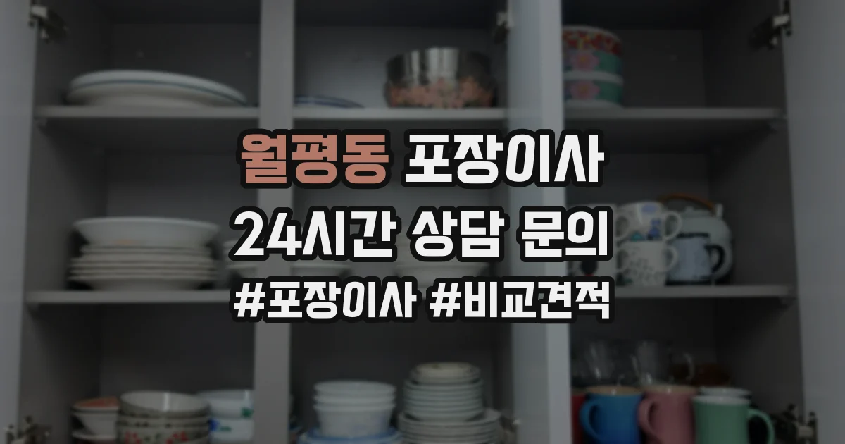월평동 포장이사