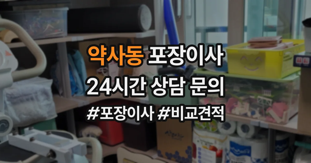 약사동 포장이사