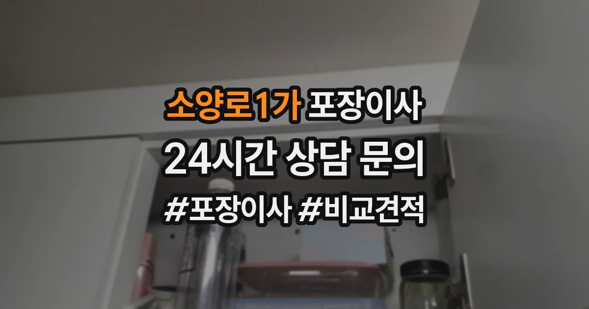 소양로1가 포장이사