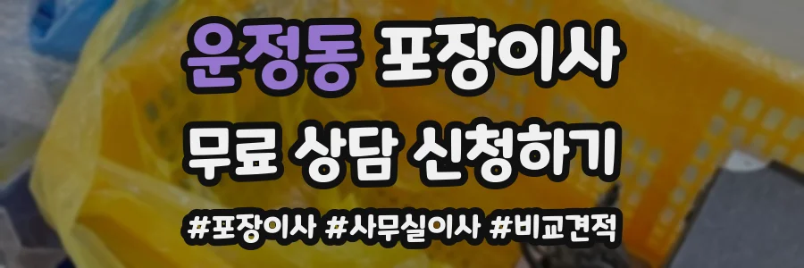 운정동 포장이사
