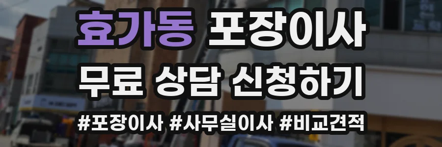 효가동 포장이사