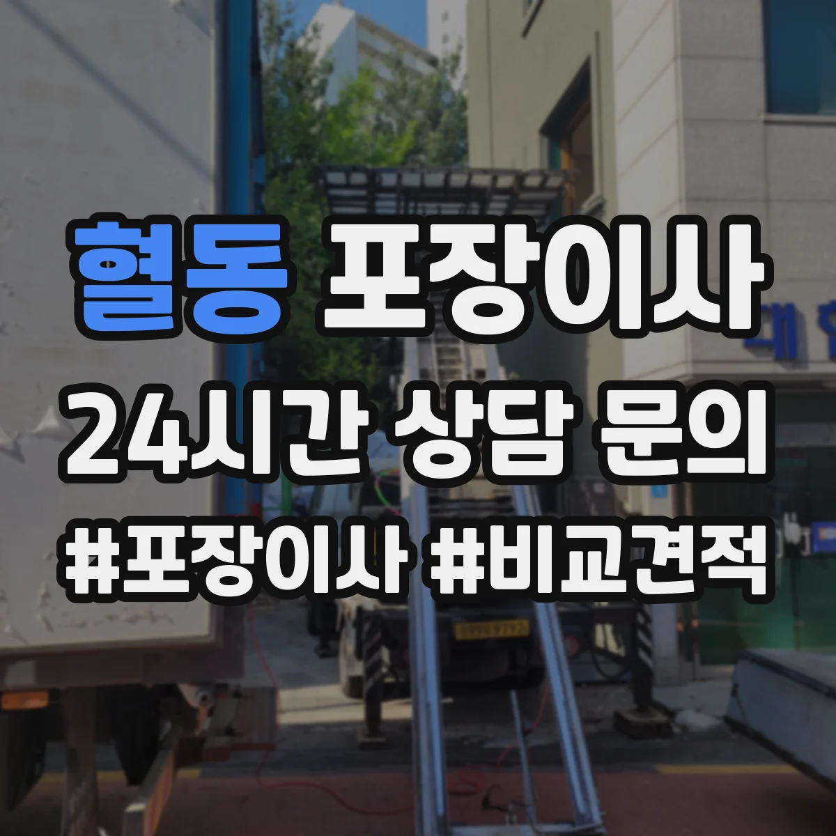 혈동 포장이사
