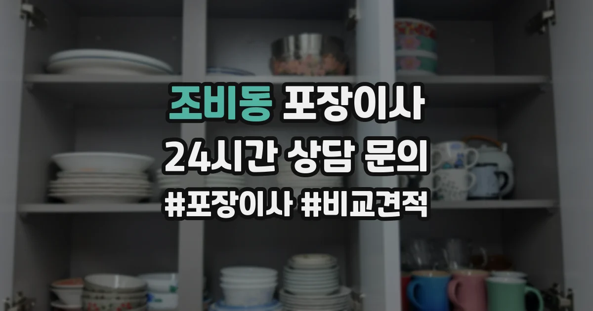 조비동 포장이사