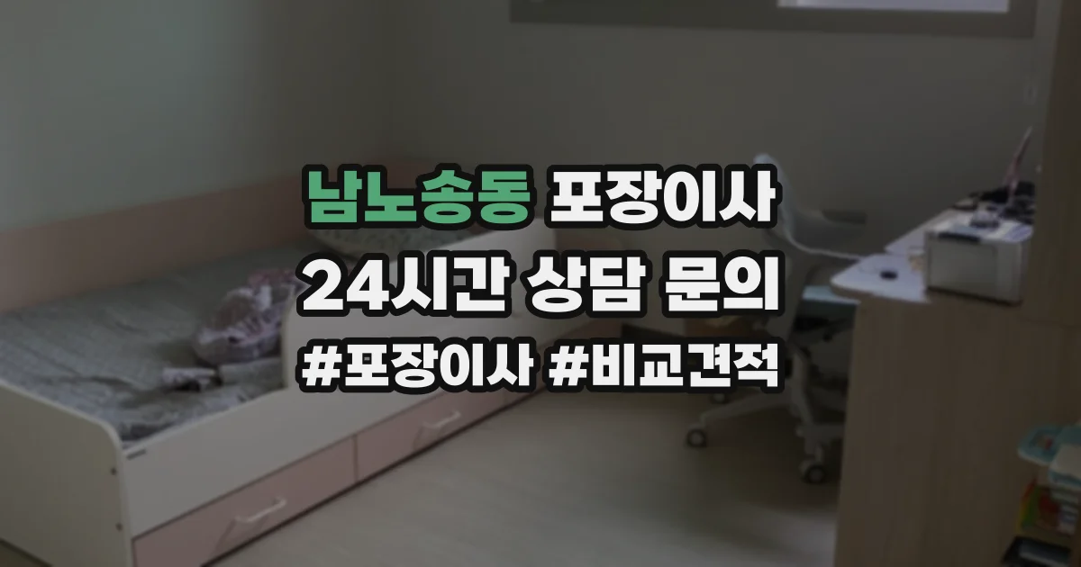 남노송동 포장이사