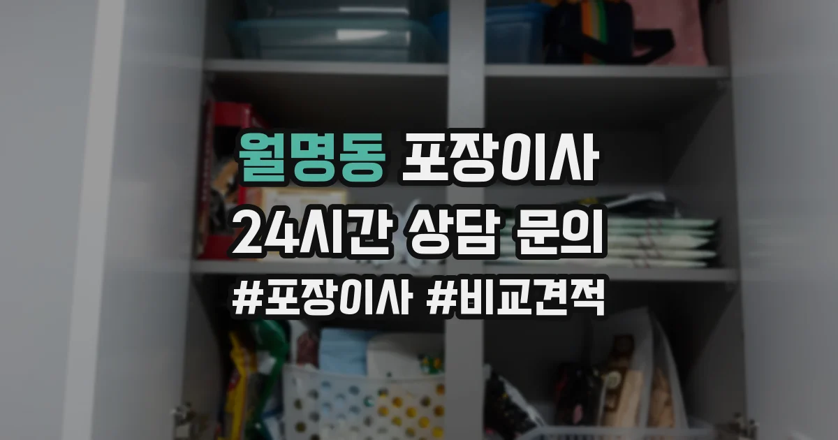 월명동 포장이사