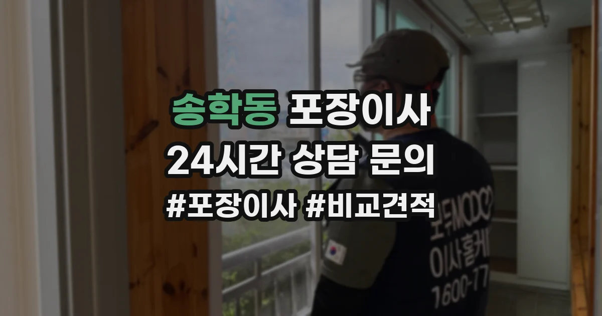 송학동 포장이사