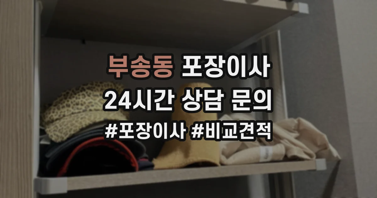 부송동 포장이사