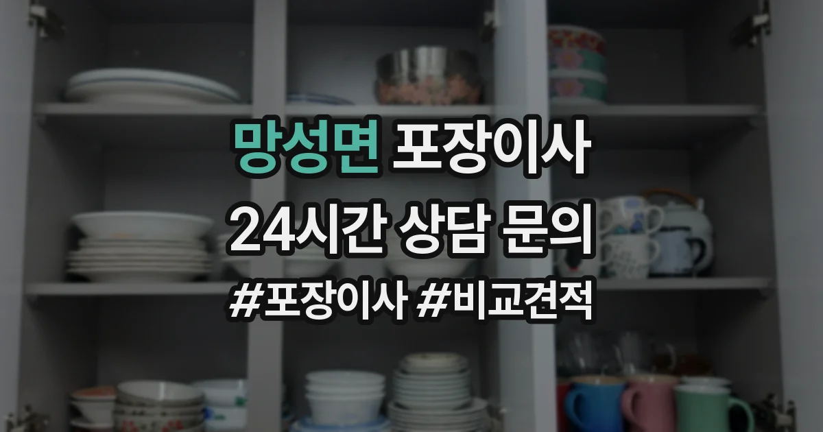 망성면 포장이사