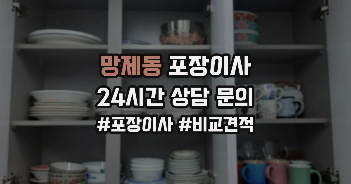 망제동 포장이사