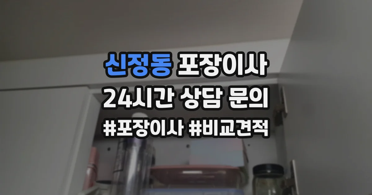 신정동 포장이사