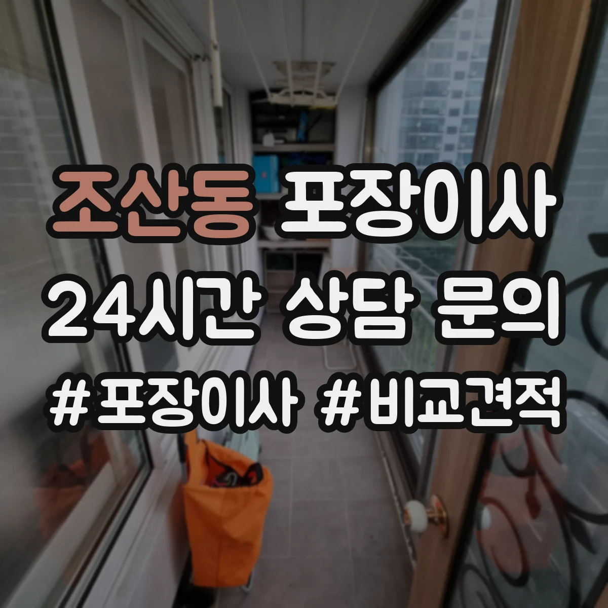 조산동 포장이사