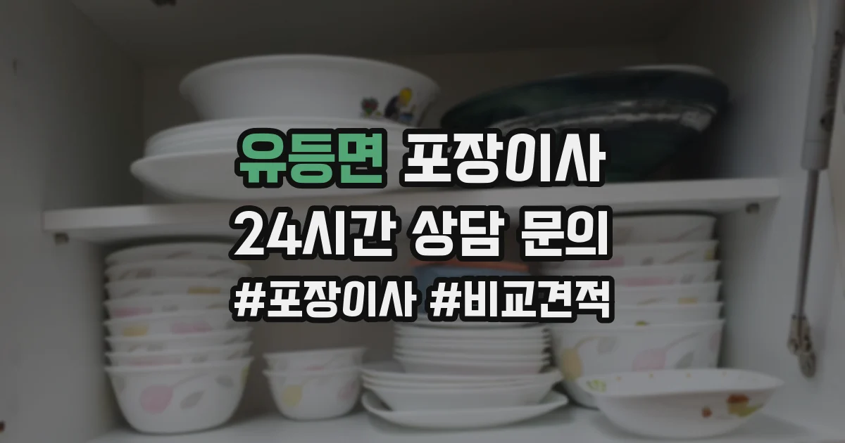 유등면 포장이사