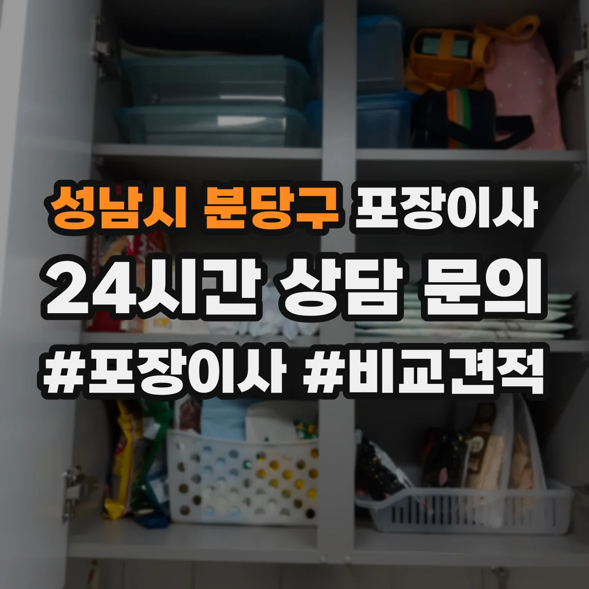 성남시 분당구 포장이사