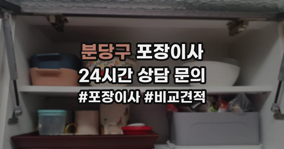 분당구 포장이사