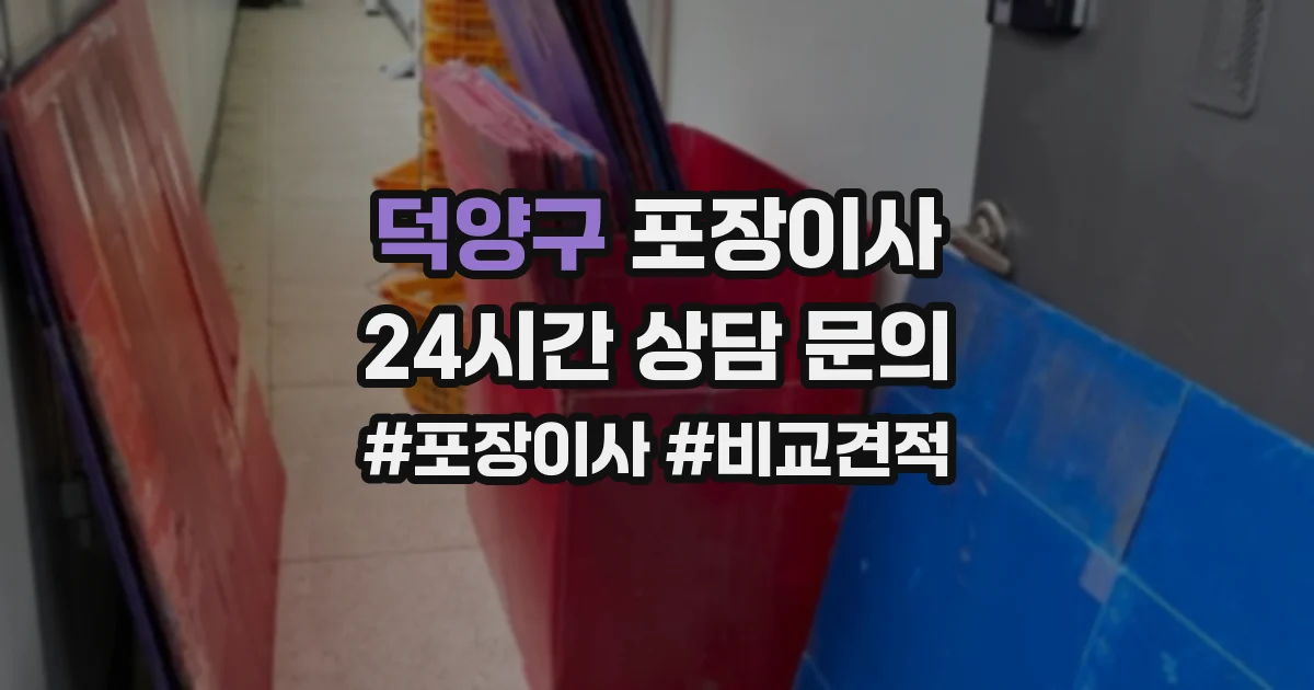 덕양구 포장이사