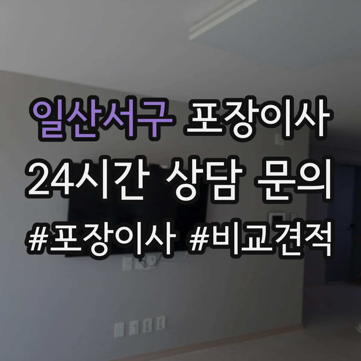 일산서구 포장이사