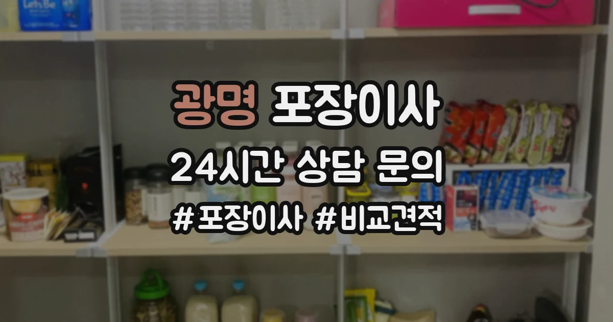 광명 포장이사