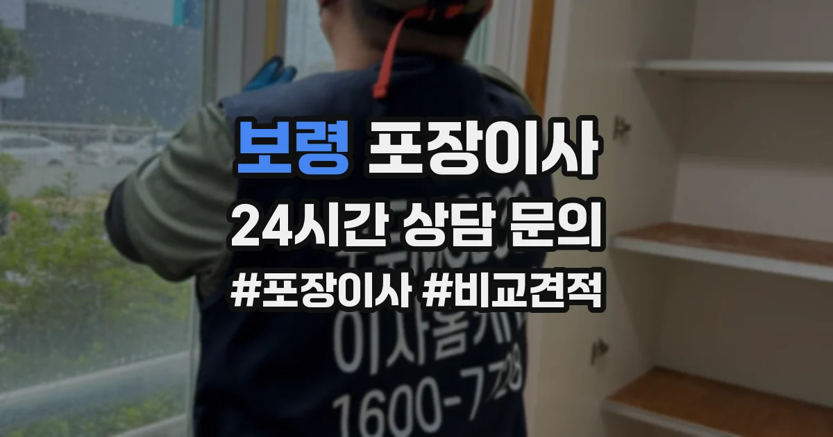보령 포장이사