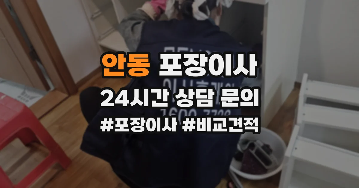 안동 포장이사