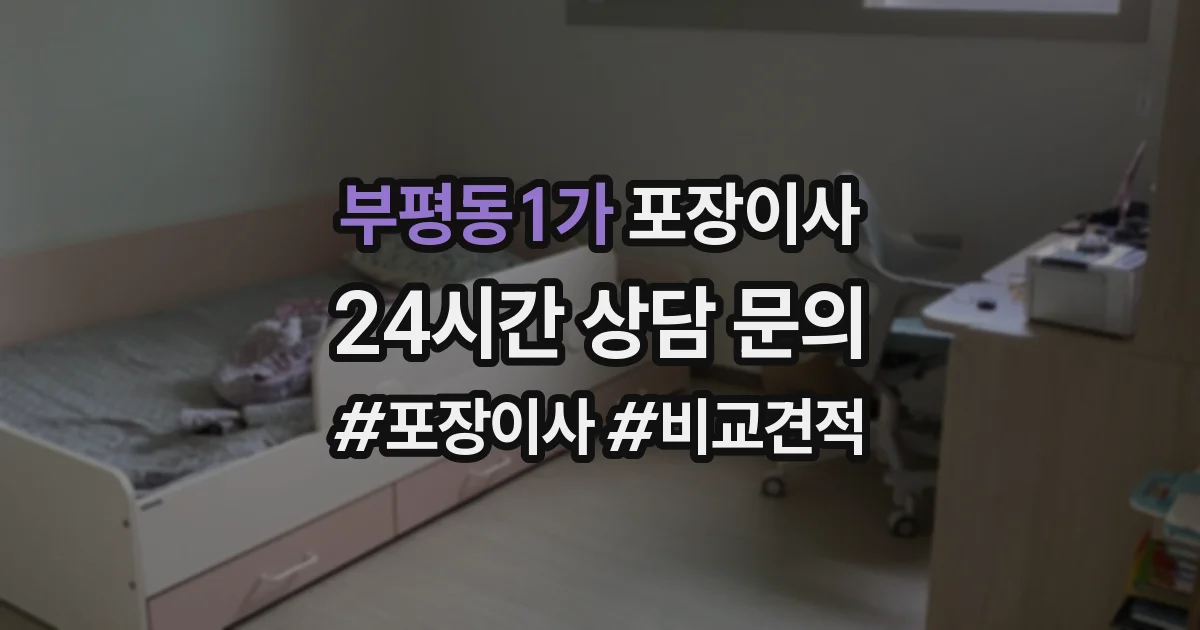 부평동1가 포장이사