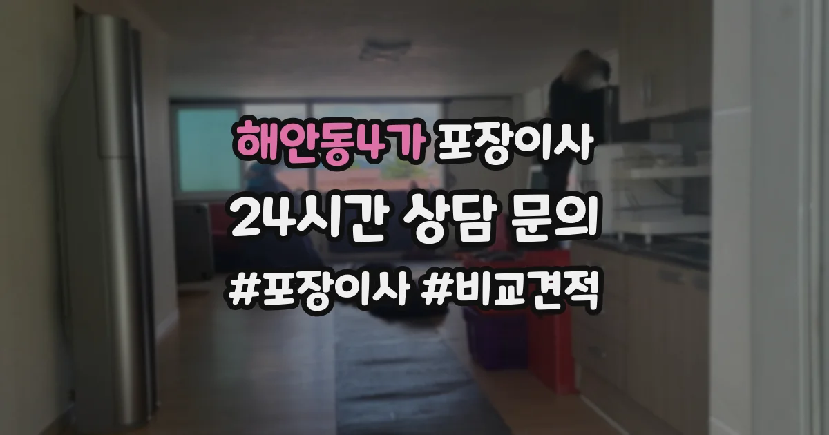 해안동4가 포장이사
