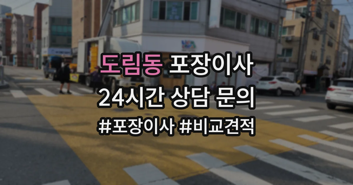 도림동 포장이사