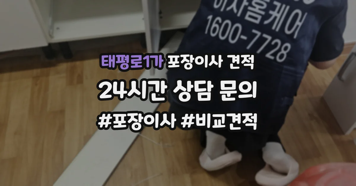 태평로1가 포장이사 견적