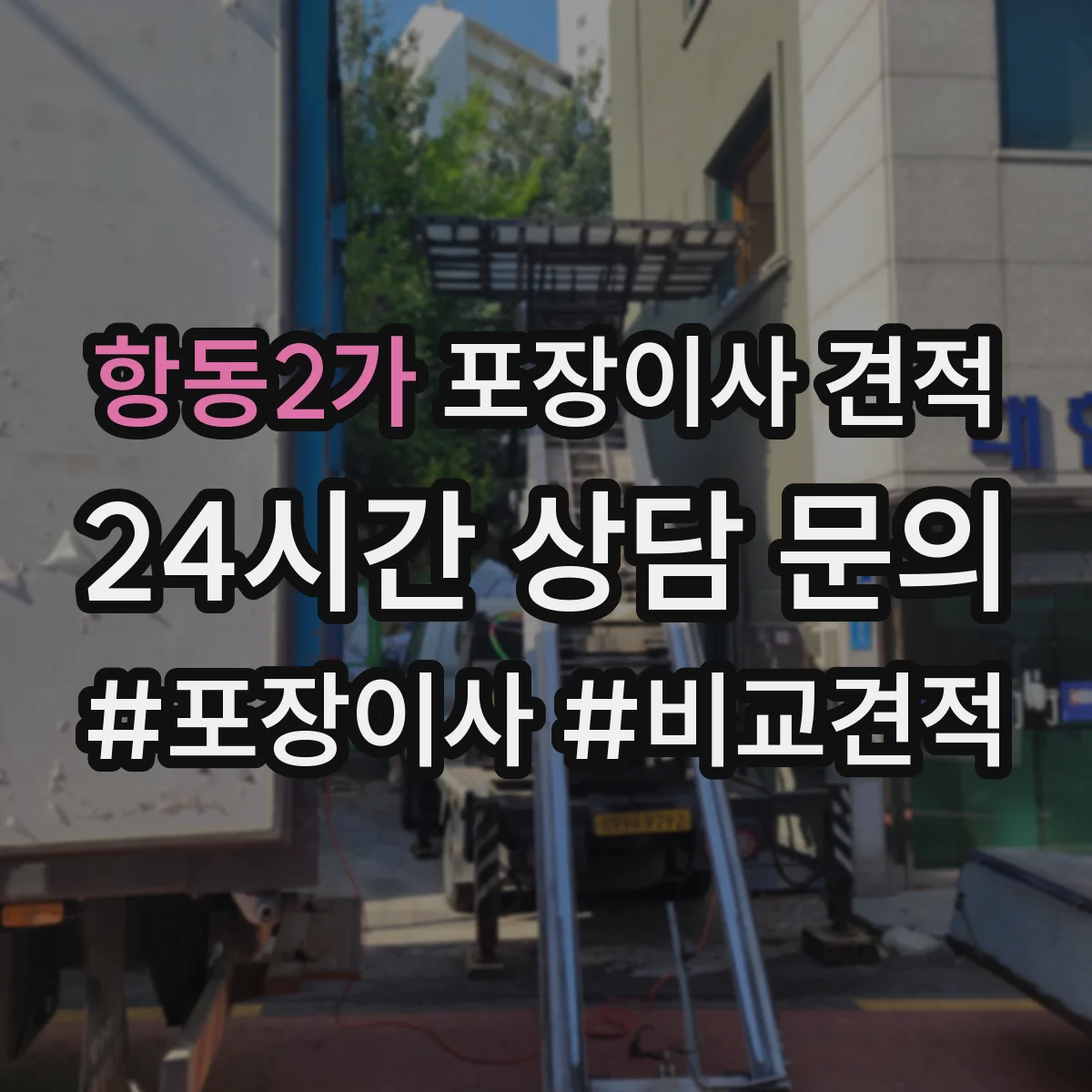 항동2가 포장이사 견적