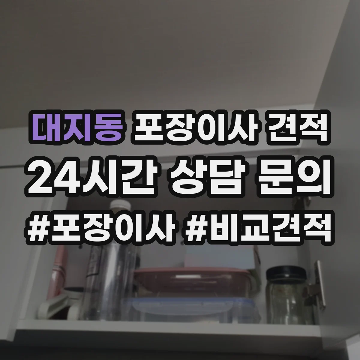 대지동 포장이사 견적