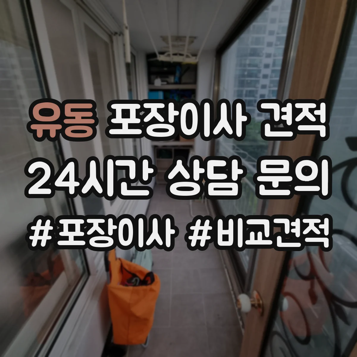 유동 포장이사 견적