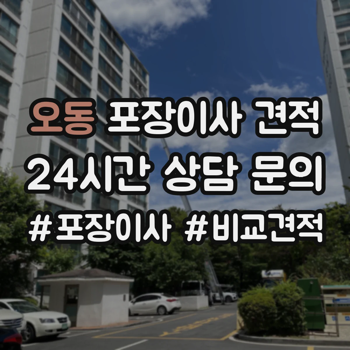 오동 포장이사 견적