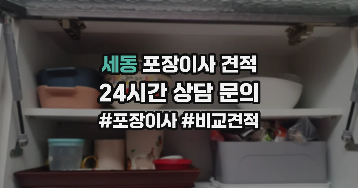 세동 포장이사 견적