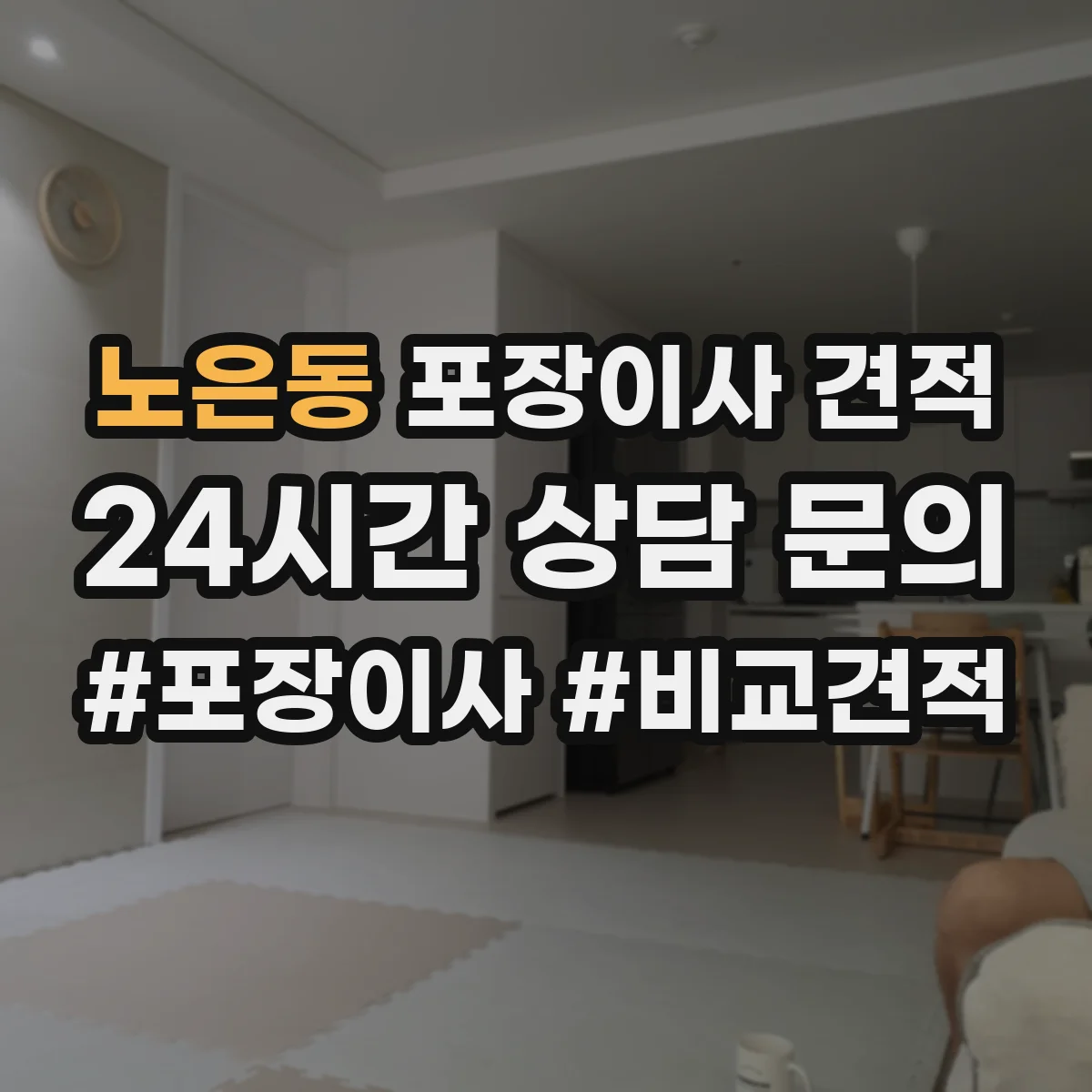 노은동 포장이사 견적