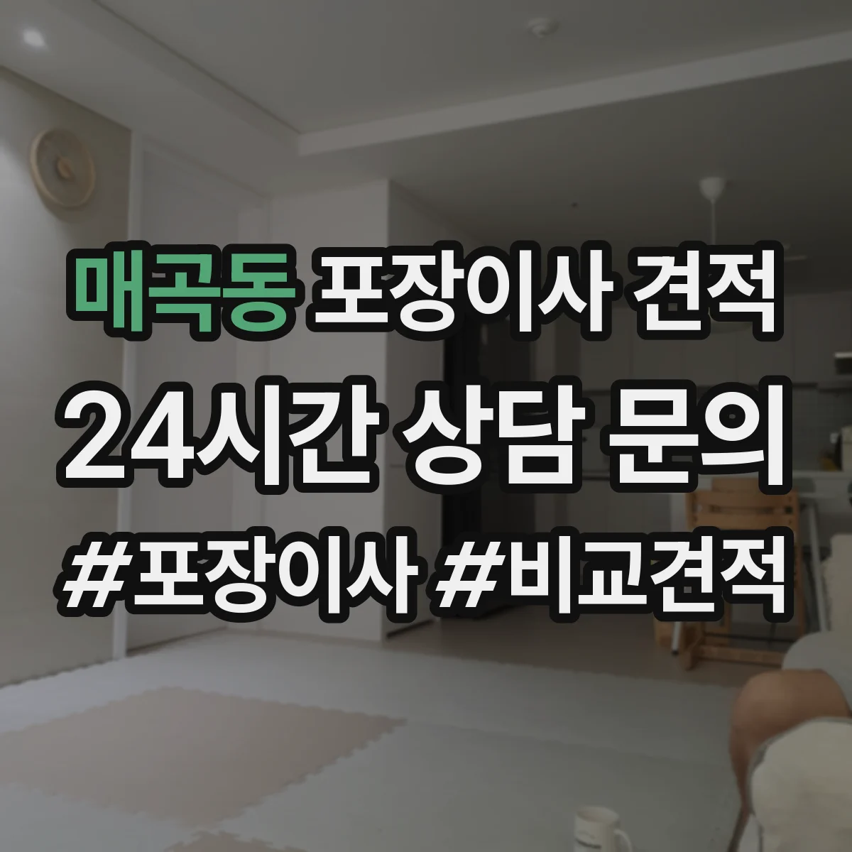 매곡동 포장이사 견적