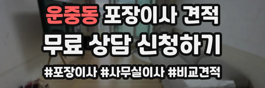 운중동 포장이사 견적