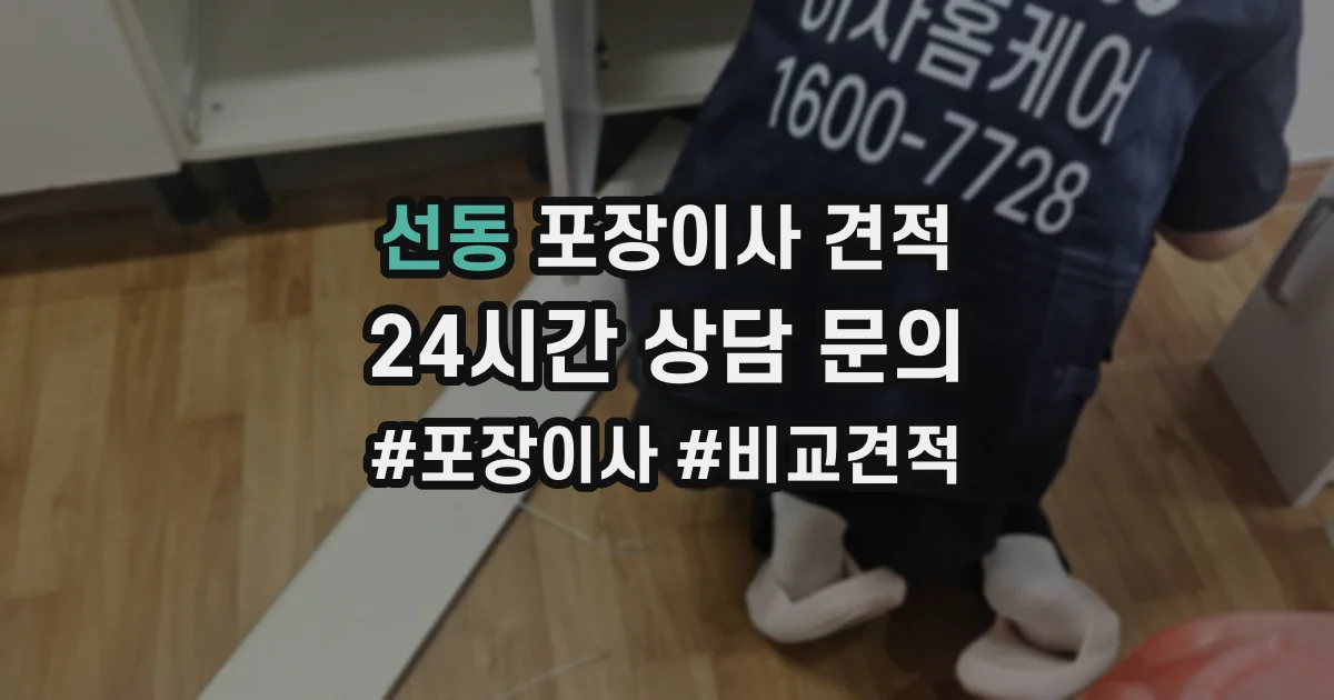 선동 포장이사 견적